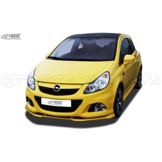 Opel Vauxhall Corsa D OPC -2010 (Fits to OPC and OPC Front Bumper) Custom Front Bumper Lip Spoiler Extension Splitter