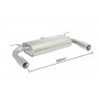 BMW F30 Sedan 328i (N26 180kW) 02/2012+ Stainless Steel Dual Sport Exhaust Silencer Muffler