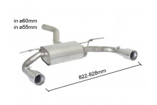 BMW F32 Coupe 420D xD (135kW) 2013+ Stainless Steel Dual Sport Exhaust Silencer Muffler "M-Sport" or "M-Performance" Bumper