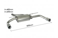 BMW F32 Coupe 420D xD (135kW) 2013+ Stainless Steel Sport Exhaust Silencer Muffler Dual