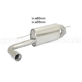 BMW F20 114d (70kW) 2011+ Stainless Steel Sport Performance Exhaust Silencer Muffler