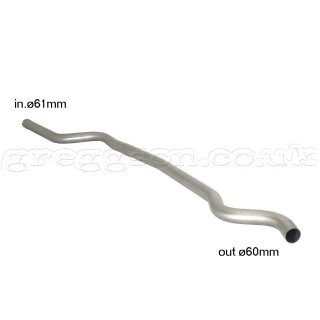 BMW F20 114d (70kW) 2011+ Stainless steel centre pipe