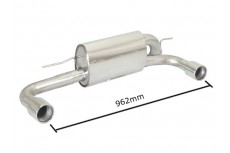 BMW F21 118i (125kW) 2011+ Stainless Steel Dual Sport Performance Exhaust Silencer Muffler