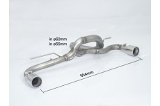 BMW F21 116d - ed (85kW) 2012+ Sport Stainless Steel Dual Without The Silencer Exhaust