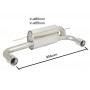 BMW F21 120d - xd (135kW) 2012+ Stainless Steel Dual Sport Performance Exhaust Silencer Muffler