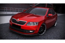 Skoda Octavia Mk3 Standard Version (2013-) Custom Front Bumper Lip Spoiler Extension