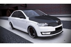 Skoda Rapid Standard Version (2013-) Custom Front Bumper Lip Spoiler Extension