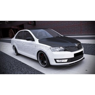 Skoda Rapid Standard Version (2013-) Custom Front Bumper Lip Spoiler Extension