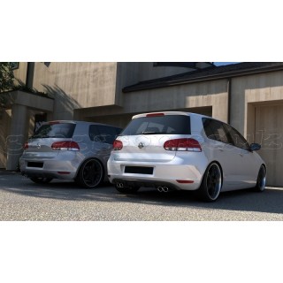 Volkswagen Golf Mk6 (2008-2012) Custom Rear Bumper Valance With 2 Exhaust Hole