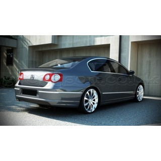 Volkswagen Passat B6 Saloon (2005-2010) Custom Rear Bumper Spoiler Extension Splitter R Line Look