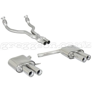 Audi A5 8T Coupe S5 4.2 V8 FSI Quattro 260kW (06/2007-) Stainless Steel Dual Sport Performance Exhaust Silencer