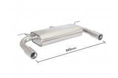 BMW F30 328i 180kW (02/2012-) Stainless Steel Dual Sport Performance Exhaust Silencer