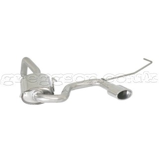 Fiat 500 (TYP312) 1.3 Mjet 55kW (02/2007-) Stainless Steel Sport Performance Exhaust Silencer