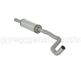 Fiat 500 (TYP312) 1.4 16V 74kW (07/2007-) Stainless steel centre silencer