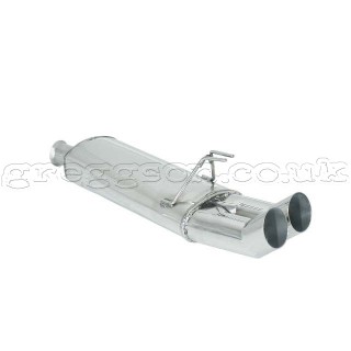 Fiat Bravo (TYP182) 2.0 20V 113Kw HGT (1995 - 2006) Stainless Steel Sport Performance Exhaust Silencer
