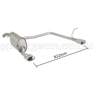 Fiat Bravo Mk2 (TYP198) 1.6 Multijet 77/88kW (2008-) Stainless Steel Dual Sport Performance Exhaust Silencer
