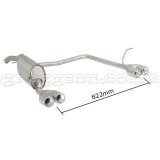 Fiat Bravo Mk2 (TYP198) 1.6 Multijet 77/88kW (2008-) Stainless Steel Dual Sport Performance Exhaust Silencer