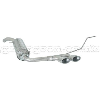Fiat Bravo Mk2 (TYP198) 1.6 Multijet 77/88kW (2008-) Stainless Steel Dual Sport Performance Exhaust Silencer