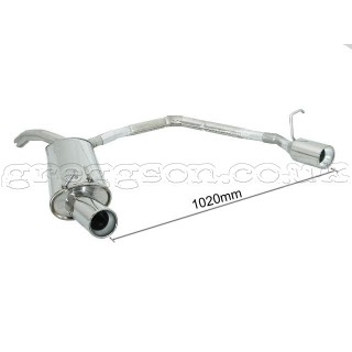 Fiat Stilo 1.9JTD 59/85/103kW (2001-) Stainless Steel Dual Sport Performance Exhaust Silencer