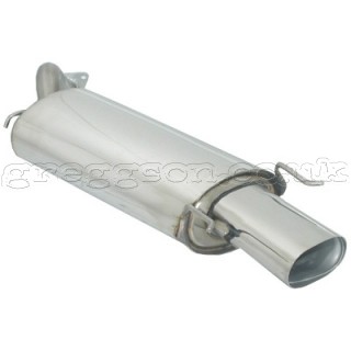 MG ZR 105 1.4 16V 75kW (2001-) Stainless Steel Sport Performance Exhaust Silencer