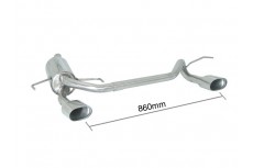 Opel Vauxhall Astra H 1.7 CDti 16V 74Kw (03/2004-) Stainless Steel Sport Performance Exhaust Silencer
