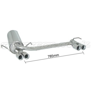 Opel Vauxhall Astra H GTC 1.9CDti 88/110kW (04/2005-) Stainless Steel Sport Performance Exhaust Silencer