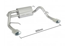 Opel Vauxhall Astra J 1.4 Turbo 103kW 5doors (01/2010-) Stainless Steel Sport Performance Exhaust Silencer