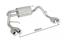 Opel Vauxhall Astra J 1.4 Turbo 103kW 5doors (01/2010-) Stainless Steel Sport Performance Exhaust Silencer