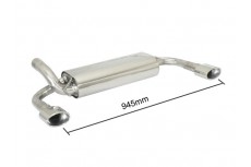 Opel Vauxhall Astra J GTC 1.6 Turbo 132kW (09/2011-) Stainless Steel Sport Performance Exhaust Silencer