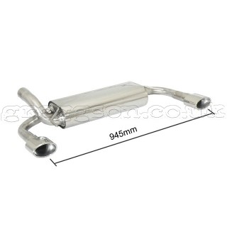 Opel Vauxhall Astra J GTC 1.6 Turbo 132kW (09/2011-) Stainless Steel Sport Performance Exhaust Silencer