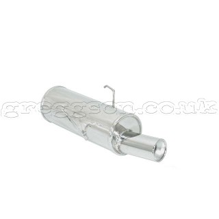 Peugeot 106 900 Kat. 33kW (08/1992-) - 1.1 Kat 44kW (08/1991-) Stainless Steel Sport Performance Exhaust Silencer