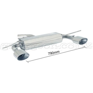 Volkswagen Golf Mk5 1.4TSI GT 103kW/125kw (2007-) Stainless Steel Sport Performance Exhaust Silencer
