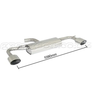 Volkswagen Scirocco 1.4TSI 90kW (2008-) Stainless Steel Sport Performance Exhaust Silencer