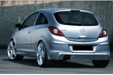 Opel Vauxhall Corsa D Rear Bumper Extension Lip Spoiler Splitter