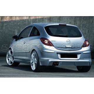 Opel Vauxhall Corsa D Rear Bumper Extension Lip Spoiler Splitter